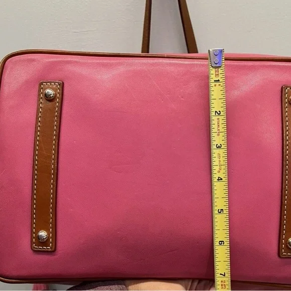 Dooney & Bourke Pink and Brown Tote Bag - Picture 8 of 8